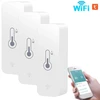 3 vnt. termometras higrometras drėgmės temperatūros jutiklis Wifi Tuya Smart Home