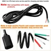 3 vnt. Usb-c jungties laidas su atvirais galais, 100 cm, 5v 3a