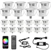 30 vnt. Wifi Led įleidžiami lauko šviestuvai Rgbw, Ip67
