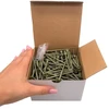 (300 vnt. pakuotė) Žalios antikorozinės dangos 5.0 x 70 mm medvaržčiai su torx galvute, 17 tipo įleidžiama galvute, išorinis varžtas (300, 5.0 x 70 mm)