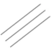 304 nerūdijančio plieno strypai, 150 mm ilgio, 2 mm skersmens, vientisas nerūdijančio plieno veleno tekinimo staklių strypas sodo dekoravimui, pramoninėms mašinoms, "pasidaryk pats" amatams (3 vnt.)