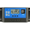 30a saulės įkrovimo valdiklis automobilio parametras 12v 24v saulės įkrovimo valdiklis su reguliuojamu Lcd ekranu dvigubu Usb prievadu laikmačio nustatymu Pwm skirtas Opne/agm/gel