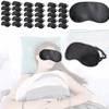 30x akių raištis miegui, juoda pritemdanti unisex satino kaukė