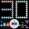 30x Led lipdukai Coaster Light Up padėkliukai vakarėliui, barui, įvairiaspalviai