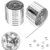 3200 mini mozaikinių veidrodinių plytelių rinkinys, veidrodinės mozaikos lipdukai, lipnios, mini veidrodinės mozaikos lipnios veidrodinės plokštelės, virtuvei, voniai, restoranui
