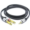 3.5 mm į 2x 6.35 mm Jack Audio Kabelis 1.5 m