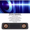 Kompiuterio kolonėlės 3,5 mm kompiuterio garsiakalbis, laidinė soundbar, 360° stereo stalinė žemų dažnių garsiakalbio soundbar, laidinis usb ilgas garsiakalbis /planšetėms/staliniams kompiuteriams/nešiojamiesiems kompiuteriams/pc