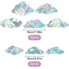3d dekoratyvinė langų plėvelė, statinės vaivorykštės langų lipdukai, prizmės langų lipdukai svetainei, miegamajam, darbo kambariui, valgomajam, balkonui, įvairių dydžių langų plėvelė, 8 vnt. pakuotė (debesies formos)