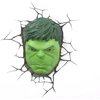 3d Light Fx Marvel Hulk 3d dekoratyvinis Led sieninis šviestuvas