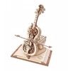 3d medinės dėlionės mechaninė muzikinė dėžutė magiškoji violončelė modelis