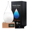 3dhome Storm Glass meteorologijos stotis, vandens lašai, orų prognozė, kūrybiška prognozė, skandinaviškas stilius, dekoratyvinis meteorologinis stiklas