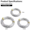 3M 3 Ritiniai Sidabro Vielos Papuošalams ir Rankdarbiams (1mm, 1.5mm, 2mm, 10m)