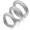3M 3 Ritiniai Sidabro Vielos Papuošalams ir Rankdarbiams (1mm, 1.5mm, 2mm, 10m)