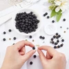 3M 320 Juodų Lavos Karoliukų Rinkinys Papuošalams Kurti