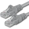 3m Cat 6 ethernet kabelis 1 gigabitas/s rj45 lan patch cord, suderinamas su internetu, maršrutizatoriumi, modemu, smart tv, pc ir nešiojamojo kompiuterio jungikliu, pilkas - 1 vnt. - 3m