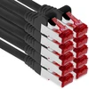3m cat6 lan ethernet kabelis patch network cat 6 1000 mbit/s rj45 kištukas internetas tv kompiuteriui switch žaidimams ir t.t. - juodas - 10 vienetų