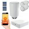 3x Elektroninė termostatinė galvutė Smart + Zigbee 3.0 Tuya Wifi vartai