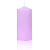 4 kvapnių žvakių rinkinys levandų violetinės spalvos stulpinės žvakės 11 x 4,7 cm kvapnios smailėjančios žvakės 25 valandų degimas