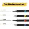 4 Mechaniniai Pieštukai 0.3-0.9mm su Papildymais ir Trintukais