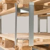 4 tarpiklių rinkinys palečių aukščiui 400 mm, maksimali apkrova 1000 kg