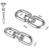 4 vnt. M8 nerūdijančio plieno 304 swivel žiedas dvipusis swivel eye kablio virvės swivel pakabinimui ir jungiamiesiems skirstytuvams ar takelažui