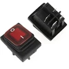 4 vnt. Perjungimo jungikliai 220v su Led indikacija (raudona/žalia)