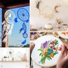 4 vnt. siuvinėjimo lankelių rinkinys, plastikinis apvalus siuvinėjimo lankelis, reguliuojamas apvalus siuvinėjimo lankelis, be įbrėžimų, glotnus ir lengvas, tinkamas siuvinėjimui, meno kūriniams, „pasidaryk pats“ įrankiams