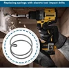 4 vnt. smūginio veržliarakčio rutulinės spyruoklės pakeitimo dalis N437890, suderinama su Dewalt Dcf886, Dcf887, Dcf888, Dcf885l2, Dcf885m, Dcf809, Dcf801