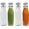 4 x 500ml stikliniai buteliai su 8 dangteliais ir etiketėmis