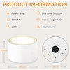 Lubinis šviestuvas 4 x Led Lubiniai Šviestuvai Balti 95x55mm, 6w, 680lm, 3000k