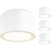 Lubinis šviestuvas 4 x Led Lubiniai Šviestuvai Balti 95x55mm, 6w, 680lm, 3000k