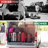 4 x premium įtempimo diržai su terkšle - vientisi surišimo diržai - surišimo diržų rinkinys greitam krovinio tvirtinimui ant priekabos - sunkvežimio - transporterio - automobilio - 4 vienetai, 25 mm pločio, 4 metrų ilgio