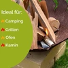 430° Eco Lighter (1,5kg, 3kg, 6kg, 10 kg, 12 kg) – itin ilgas degimo laikas dėl vaško – neribotas patvarumas – iš Austrijos – židinio uždegiklis, orkaitės uždegiklis, grilio uždegiklis, 1,5kg – 150 vnt.