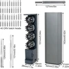 44 in 1 preciziškų atsuktuvų rinkinys, patvarus ir lengvai naudojamas atsuktuvų rinkinys su dėklu, daugiafunkcis atsuktuvų rinkinys mobiliesiems telefonams, laikrodžiams, kompiuteriams (pilkas)