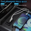 4.8a dvigubas usb lizdas automobiliniam įkrovikliui su jungikliu ir led, 12v/24v pd ir qc3.0 usb skydelio įkrovimo lizdas, tinkamas rv, sunkvežimiui, valčiai, visureigiui (4 vnt.)