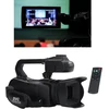 4k Ultra Hd vaizdo kamera, 18x skaitmeninis priartinimas, 3.0 colių Ips jutiklinis ekranas, Wifi 2.4g vlogų vaizdo įrašymo įrenginys su mikrofonu, rankiniu stabilizatoriumi ir nuotolinio valdymo pulteliu
