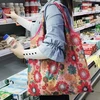 4Living 4 vnt. sulankstomi pirkinių krepšiai, didelės talpos rankinė