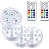 4x baseino lemputė su siurbtukais 2x Rgb nuotolinio valdymo pultas