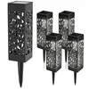 4x Superled sodo saulės led lempa ažūrinis žibintas įsmeigiamas liepsna