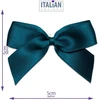 5 cm satininiai kaspinai (lipnūs) - 12 vnt. - teal