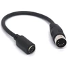 5 kontaktų din į ps/2 kabelio adapteris, 5 kontaktų midi male į 6 kontaktų mini din female adapteris, skirtas mouser at klaviatūrai (5 male į 6 female)