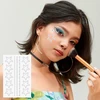 5 lapai blizgančių akmenukų lipdukų, lipnūs rhinestones su pincetu, blizgantys akmenukai veidui, lipnūs rhinestones veidui kalėdiniam festivalio makiažui