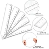5 vienetų liniuotės rinkinys, 15 cm, plastikinė, skaidri, nelinkstanti, trumpa, skaidri, 15 cm, pradinei mokyklai, 1 klasei, vaikams, mažos liniuotės, lanksčios, skirtos kairiarankiams, mokyklinės prekės, matavimo prietaisai