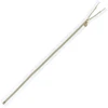 5 vnt. 25cm 30cm 35cm 40cm 50cm 60cm ilgio tamsiai mėlynos baltos juodos aukso spalvos dantukai atviro galo metaliniai užtrauktukai siuvimui (balti, 50cm)