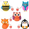 5 vnt. 32 Gb Usb atmintinės su gyvūnų raštais, dovana vaikams