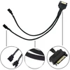 5 vnt. Sata 15-pin į 2x3/4-pin Pwm ventiliatoriaus skirstytuvas
