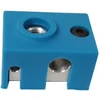 5 x didelio tikslumo 3d spausdintuvo šildytuvo bloko silikoninė termoizoliacinė silikoninė kojinė, skirta V6 Pt100 šildomam blokui Hotend ir Titan Aero ekstruderiui