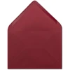 50 Din B6 vokų, tamsiai raudoni su rievėta struktūra, 12,5 x 17,5 cm, 100 g/m², drėgnas klijavimas Kalėdų atvirukams, sveikinimo atvirukams, kvietimams