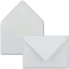 50 vnt. Din C5 vokų rinkinys, balti, iškloti baltu popieriumi, 16,2 x 22,9 cm, 90 g/m², sudrėkinami pašto vokai be langelio, Glüxx-agent
