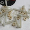 50 vnt. Nailono M3x20mm Varžtai su Šešiakampiu Galvute, Veržlės ir Poveržlės